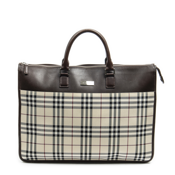 Burberry Vintage Zip Briefcase - Picture 1 of 8